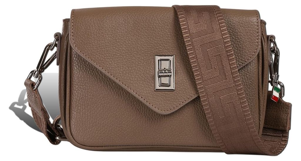 Florence Damen Umhängetasche Leder Tasche taupe D2OTF851I6