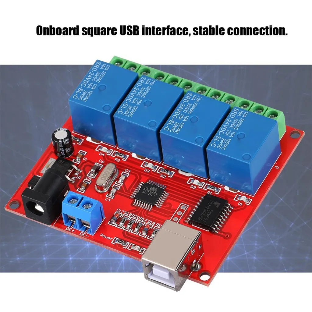 Module de relais PC programmable avec isolation par optocoupleur - 4