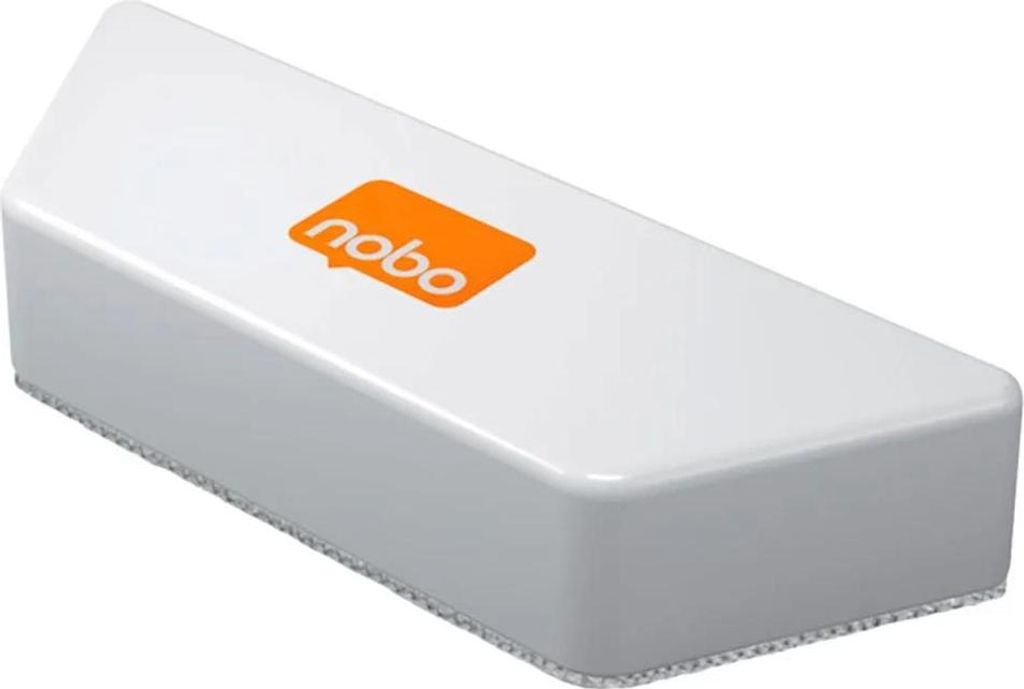Nobo Mikrofaser-Whiteboard-Radiergummi - entfernt effektiv of Tinte und Schmutz - white - abwaschbares Pad - integrierter Magnet - beinhaltet 1 Pad...