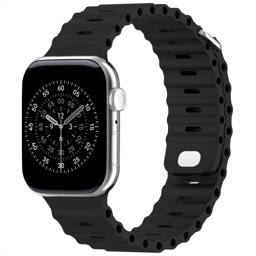 Accezz Ocean Armband für die Apple Watch | 38/40/41/42 mm – Schwarz