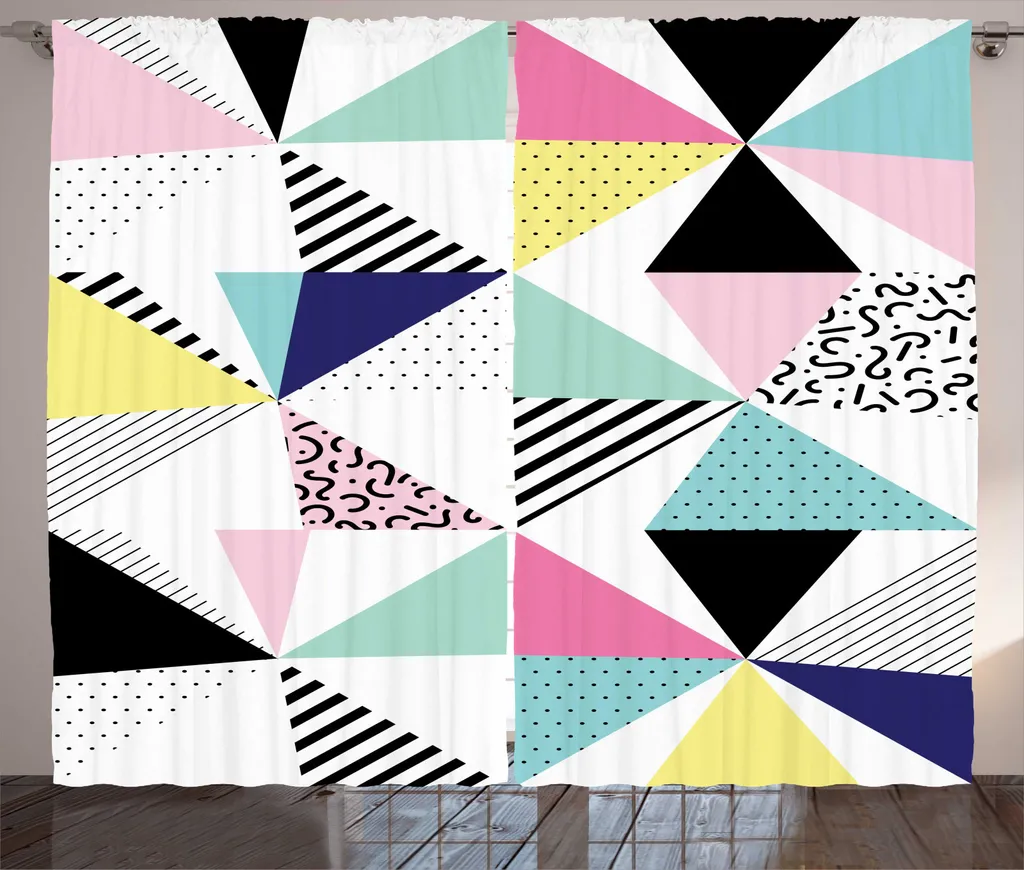 Tenda Universale ABAKUHAUS Memphis Geometrica 280x245cm Colorata