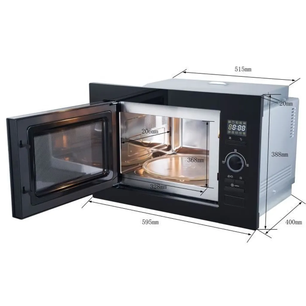 Micro-ondes combiné gril Continental Edison 25L noir 900W CEMO25GEB2 - 4