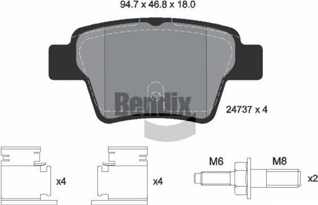 Stop aux bruits de freinage : Plaquettes BENDIX BPD1260 pour Peugeot 207