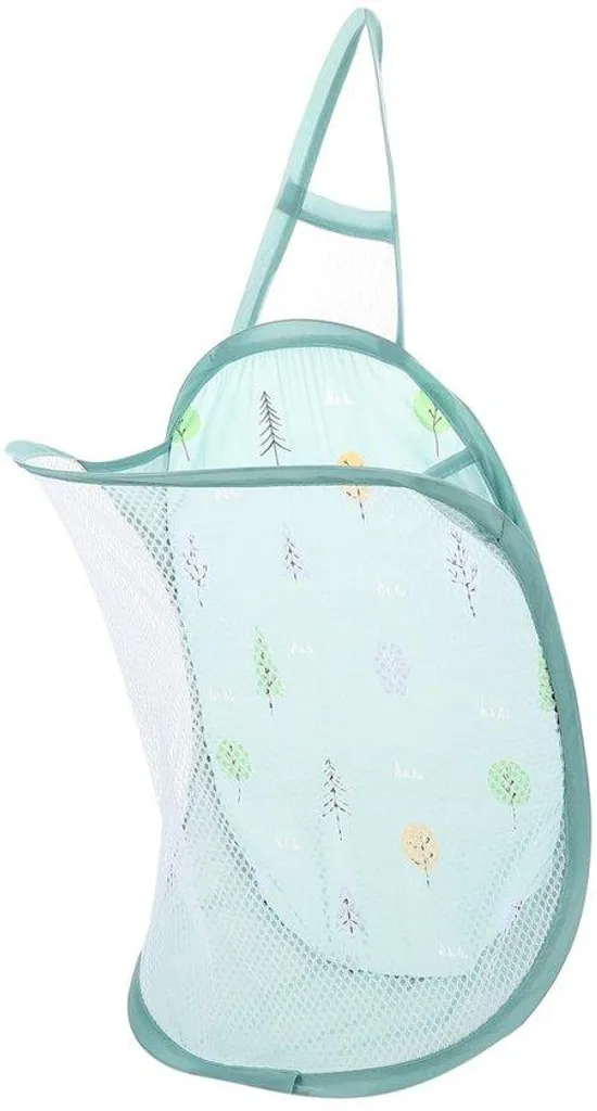 Panier à linge bio avec poignées, rangement linge sale gain de place