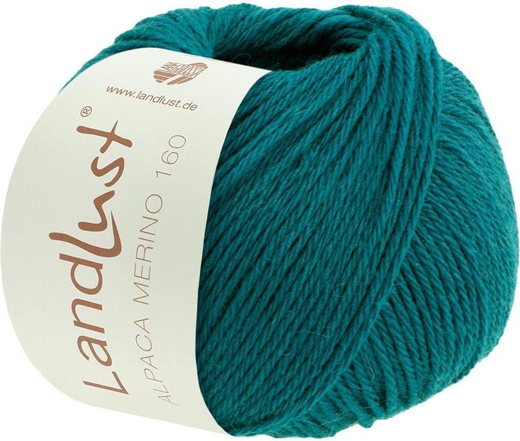 Lana Grossa - Landlust Alpaka Merino 160 0435 petrol Produktbild 