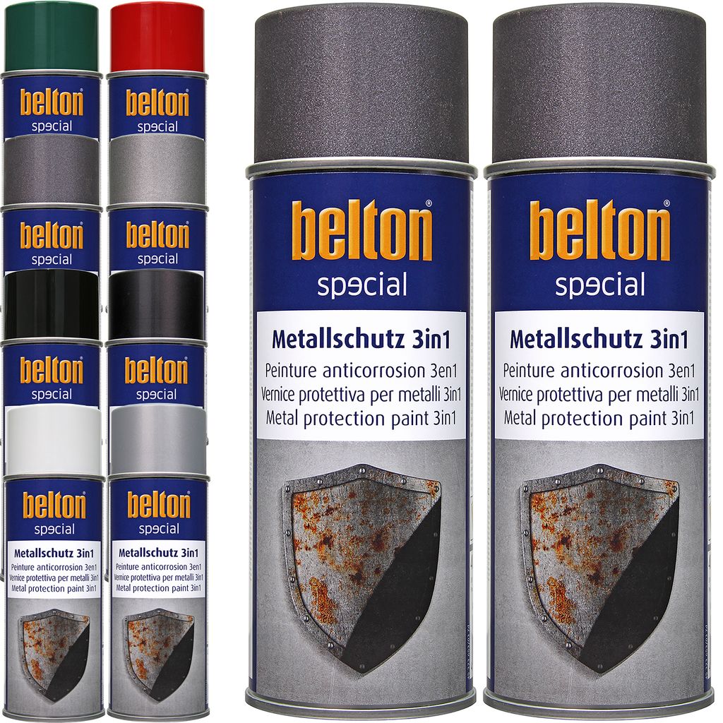 2x Belton Metallschutzlack 3in1 400 ml Eisenglimmer Produktbild 
