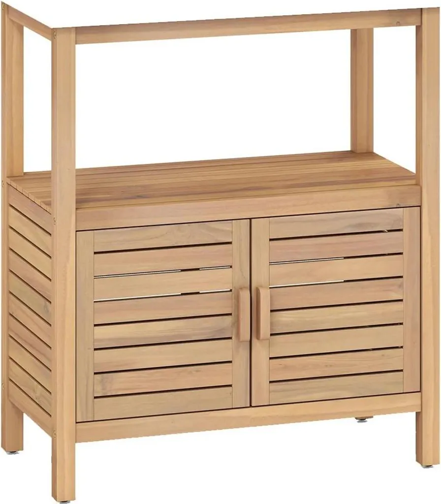 Buffet en bois avec rangements spacieux pour salle à manger 140cm