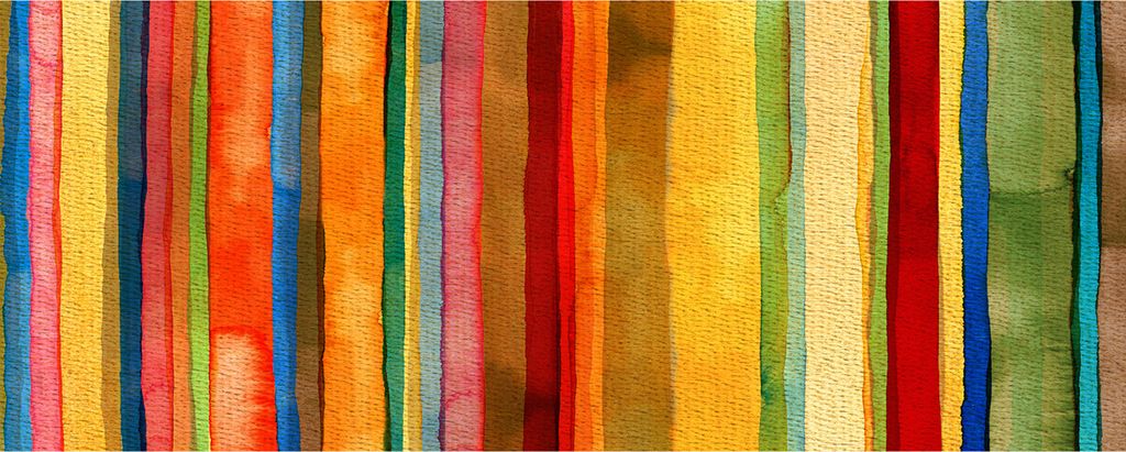 Tulup Küchenrückwand Spritzschutz aus Glas -125x50 -Spritzschutz auf gehärtetes Glas Deko Kunst Farbige Streifen