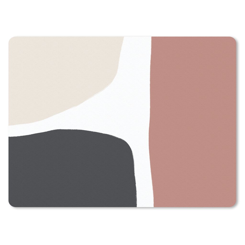 MuchoWow Mauspad Mousepad Pastell - Abstrakt - Design 23x19 cm - Mousepads - Maus Mat - Pad - Mausunterlage - Schreibtischunterlage - Mauspad