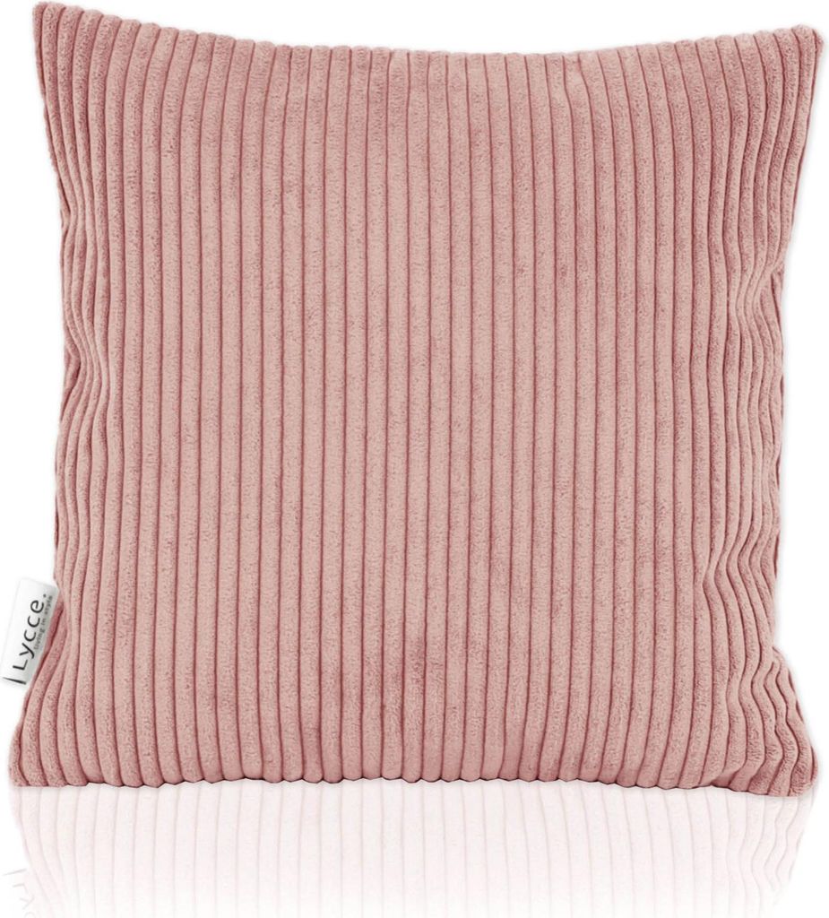 Lycce Kissenbezug aus trendigem Cordstoff (50 x 50 cm) - ideal für kuschelige Sofakissen oder Dekokissen, verschiedene Farben - EU, Farbe:beige