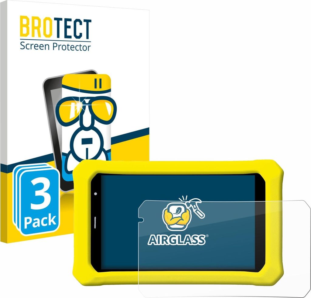 3x BROTECT Schutzglas für Clementoni Clempad 8" PRO Schutzfolie Panzer Folie Glas Display Schutz klar