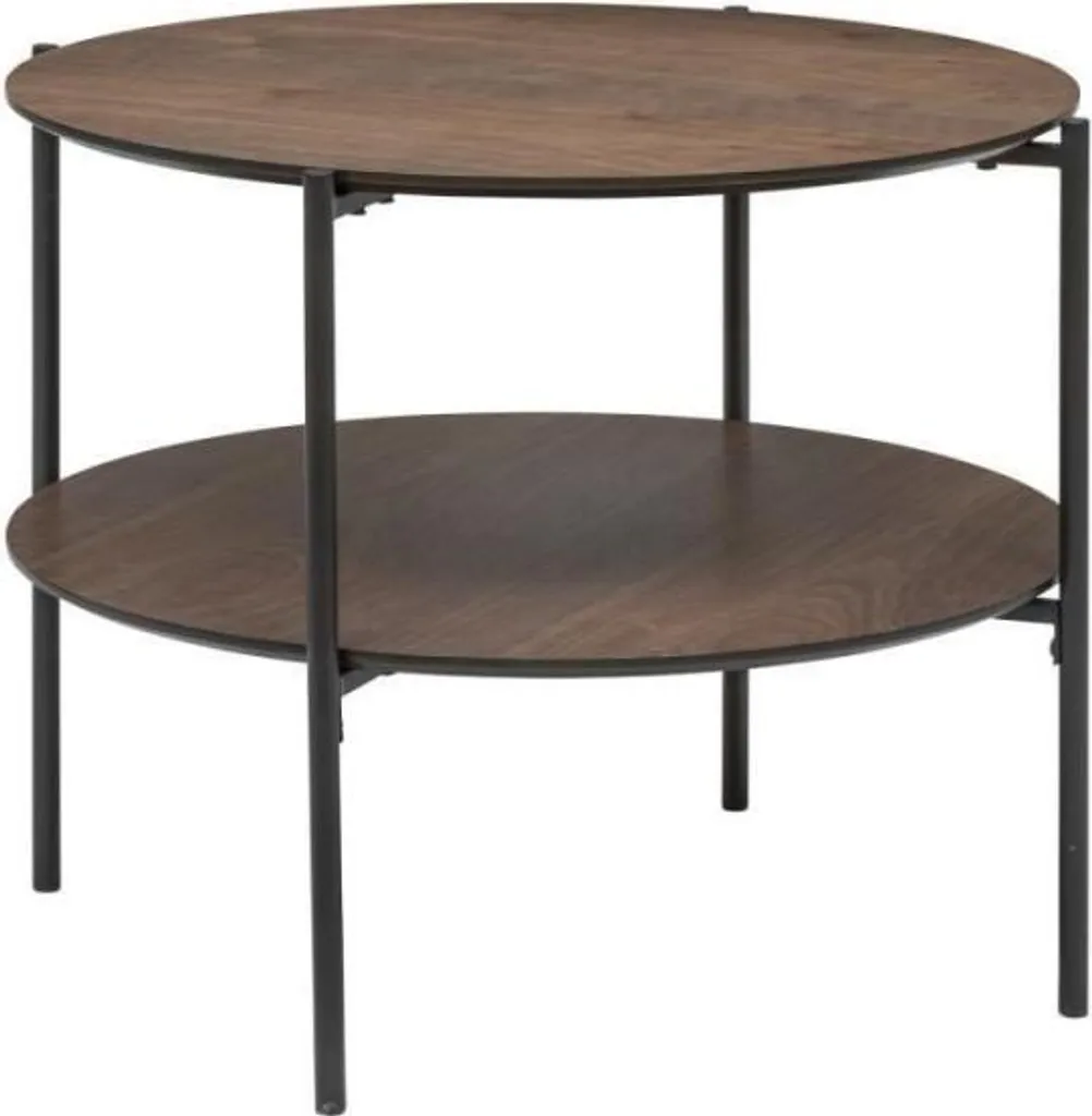 Table basse carrée GARLE bois clair 60 cm pour un intérieur scandinave