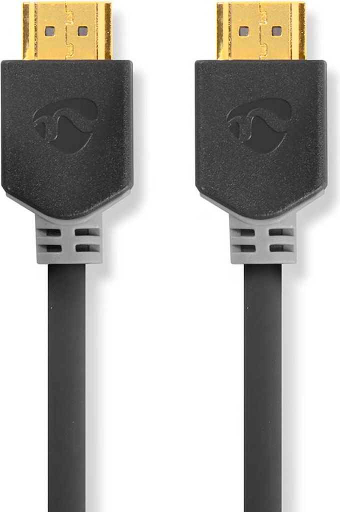 Nedis High Speed HDMI Kabel mit Ethernet - HDMI Stecker - HDMI Stecker - 4K@60Hz - ARC - 18 Gbps - 1.00 m - Rund - PVC - Anthrazit - Box