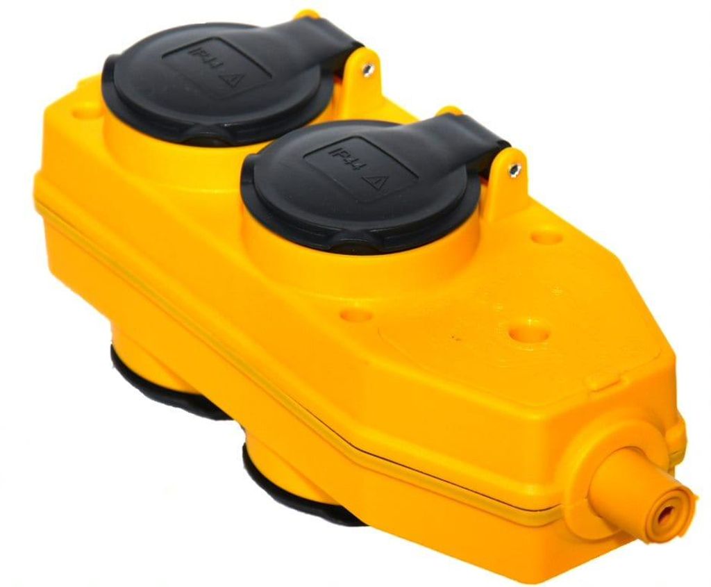 Baustellen-Garten-Mehrfachverteiler gelb – 4 Produktbild 