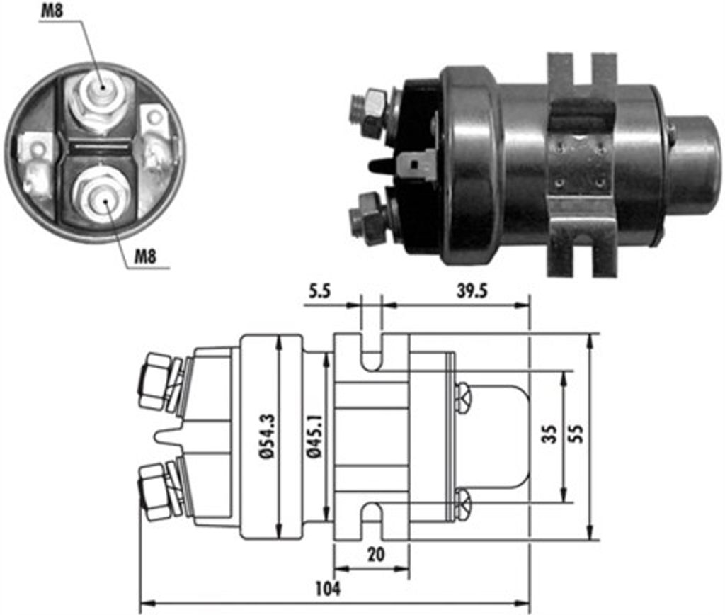 MAGNETI MARELLI 940113050018 Magnetschalter für Produktbild 