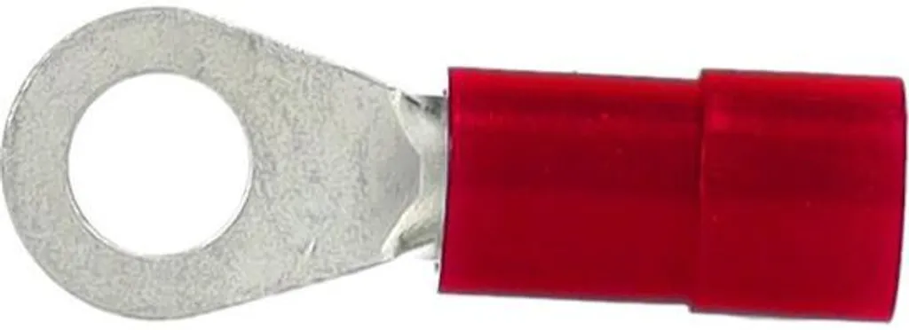 Cosse isolante série Q droite 35 mm² M6 étamée rouge - Lot de 50 pièces