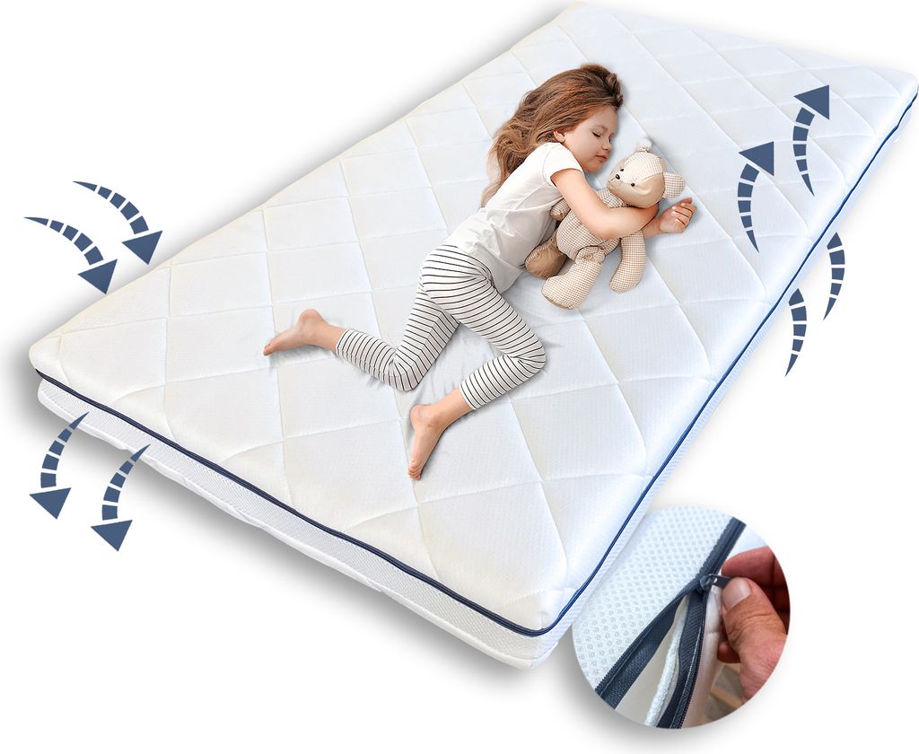 Kindermatratze »AERO PLUS mit Ventilationsstreifen « 10 cm Produktbild 