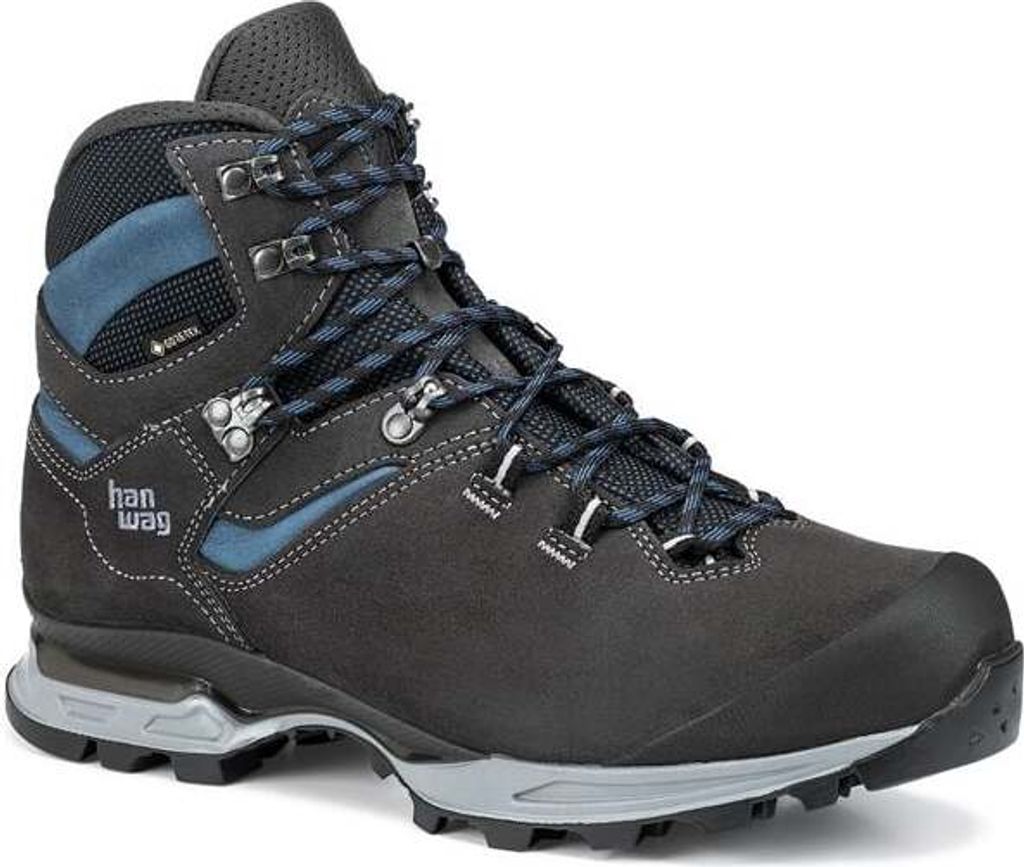 Hanwag Herren Wanderstiefel Tatra Light Wide GTX wasserdichter Trekkingschuhe Grau