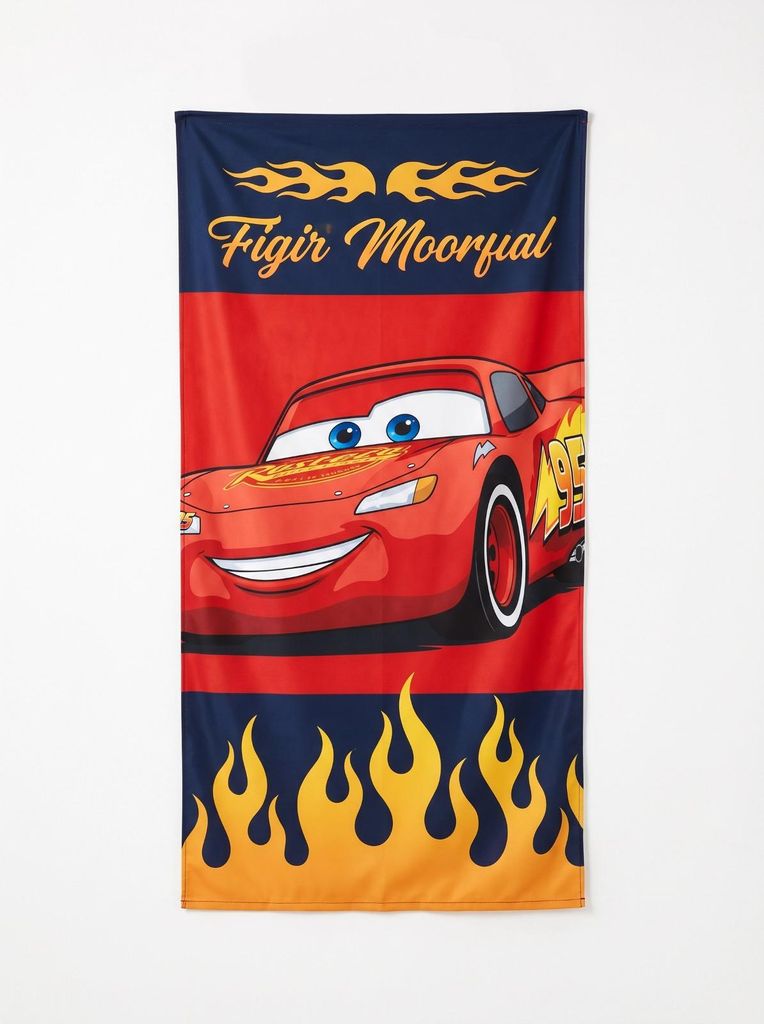 Disney Card Lightning McQueen Strandtuch Handtuch Badetuch XL 70x140 cm
