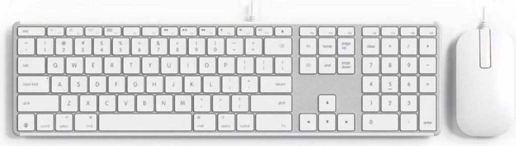 ZAGG Tastatur & Maus - Tastatur, Kabel USB-Typ C, Weiß - Maus, Kabel, USB-Typ C, Weiß - kompatibel mit Notebook, iPad, Desktop Computer für Mac