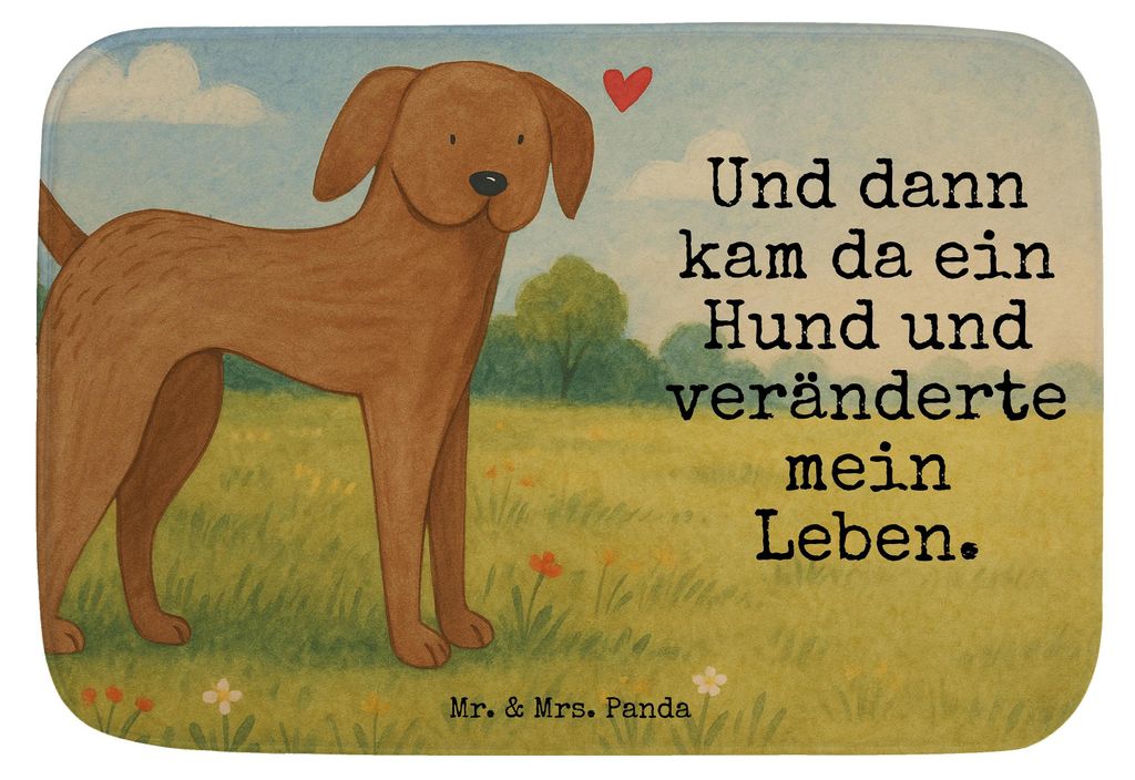 Mr. & Mrs. Panda Duschvorleger Hund Dogge Design - Weiß - Geschenk, badezimmervorleger, Herz, Deutsche, Badezimmerteppich, Badteppich, Badematte, ...