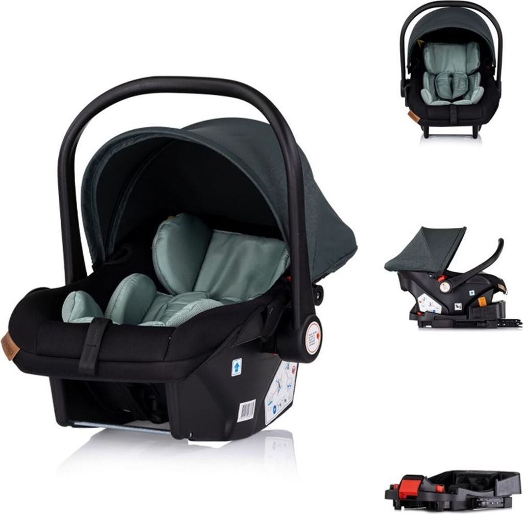 Chipolino Set Babyschale Isofix-Basis-Station Amore i-Size Gruppe 0+ (0 - 13 kg) tuerkis