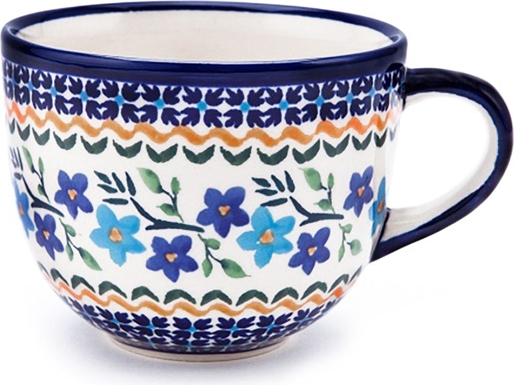 Bunzlauer Keramik Milchkaffeetasse Cappuccino-Tasse 350ml Design 1154a große Tasse