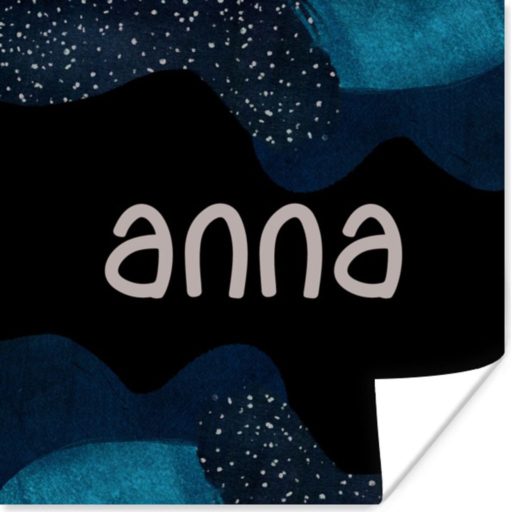 MuchoWow Poster Anna - Pastell - Mädchen 50x50 cm - Wohnzimmerdekoration