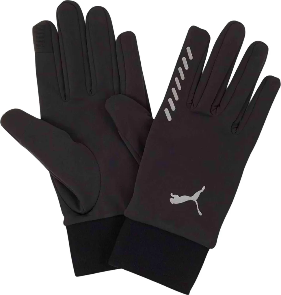 Gants Puma Noirs Taille M en Textile Respirant - Modèle Confort 042004