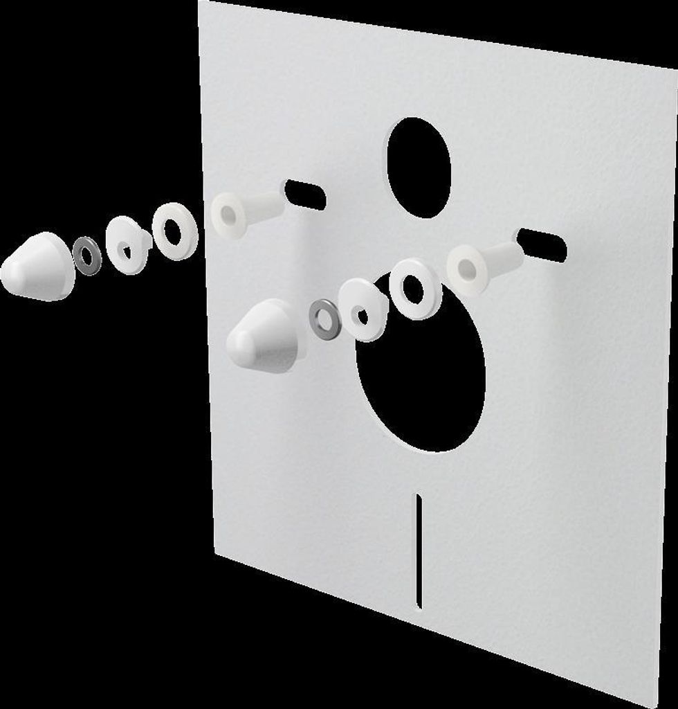 alcadrain Schallschutz für Wand-WC und Bidet mit Zubehör Produktbild 