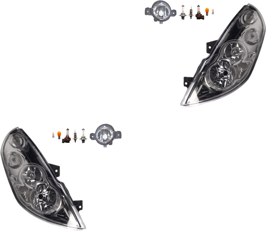 Johns, Scheinwerfer Osram Night Breaker Laser Satz passend für Opel Movano B Nebel. 8200002469 2615589925 26155AU325 B4A558990A 2615500Q00 261558990A