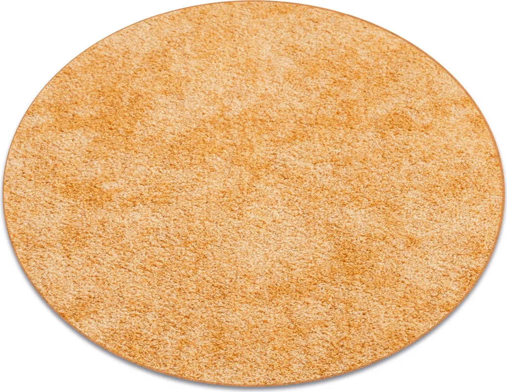 Tapis rond SERENADE jaune doré 200 cm : illuminez vos pièces sombres