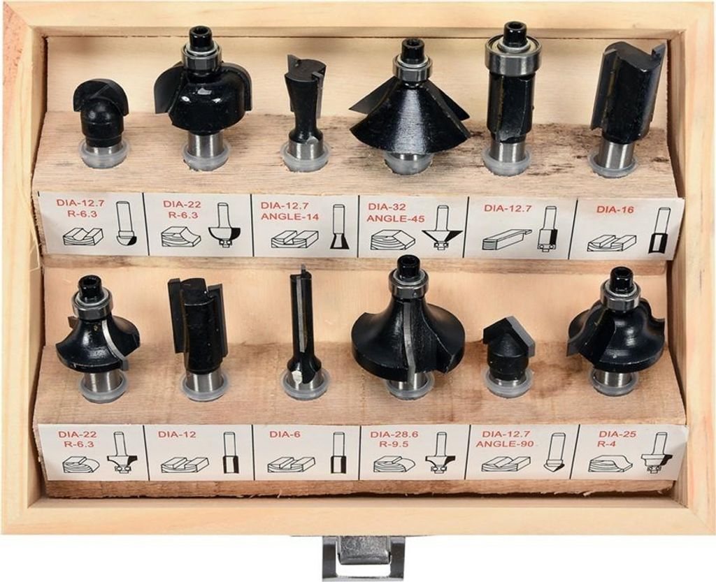 Set di frese 12 pezzi tipo 22550 Immagine del prodotto 