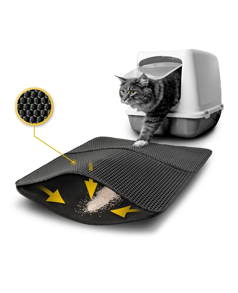 Tappetino Gatti lionto Nero 76x61: Zampe Pulite e Pavimenti Baciati