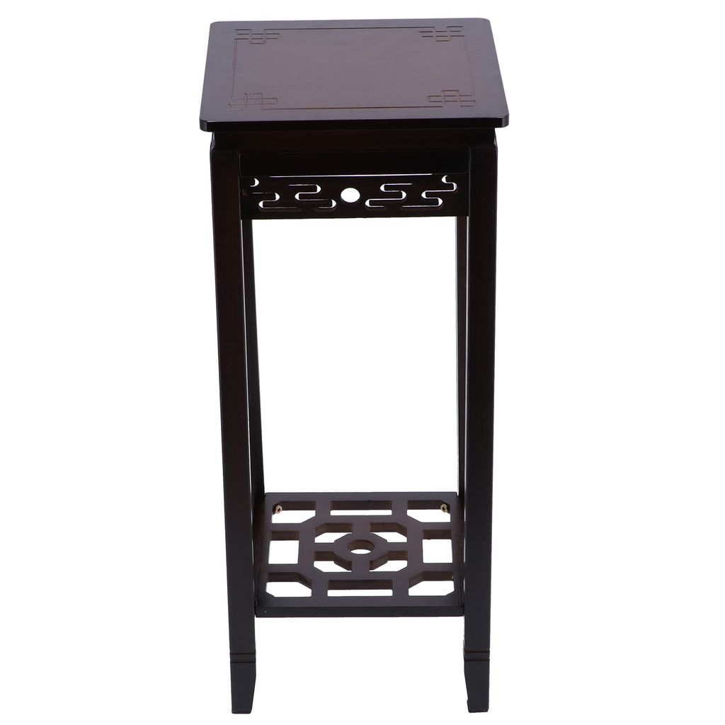 2 Tier Plant Stand Bamboo Blumentopf Display Rack Storage Regal für Wohnzimmer Flur70x30x30cm