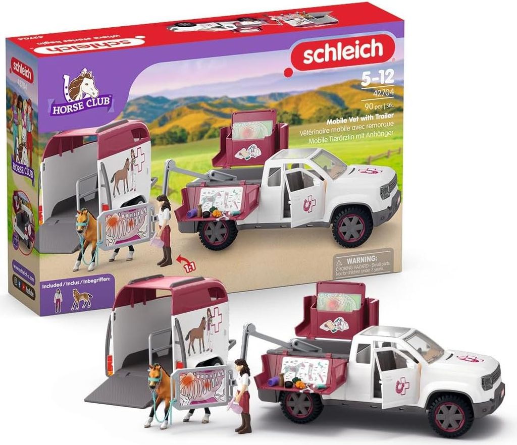 Schleich schleich HORSE CLUB 42704 Mobile Tierärztin mit Anhänger