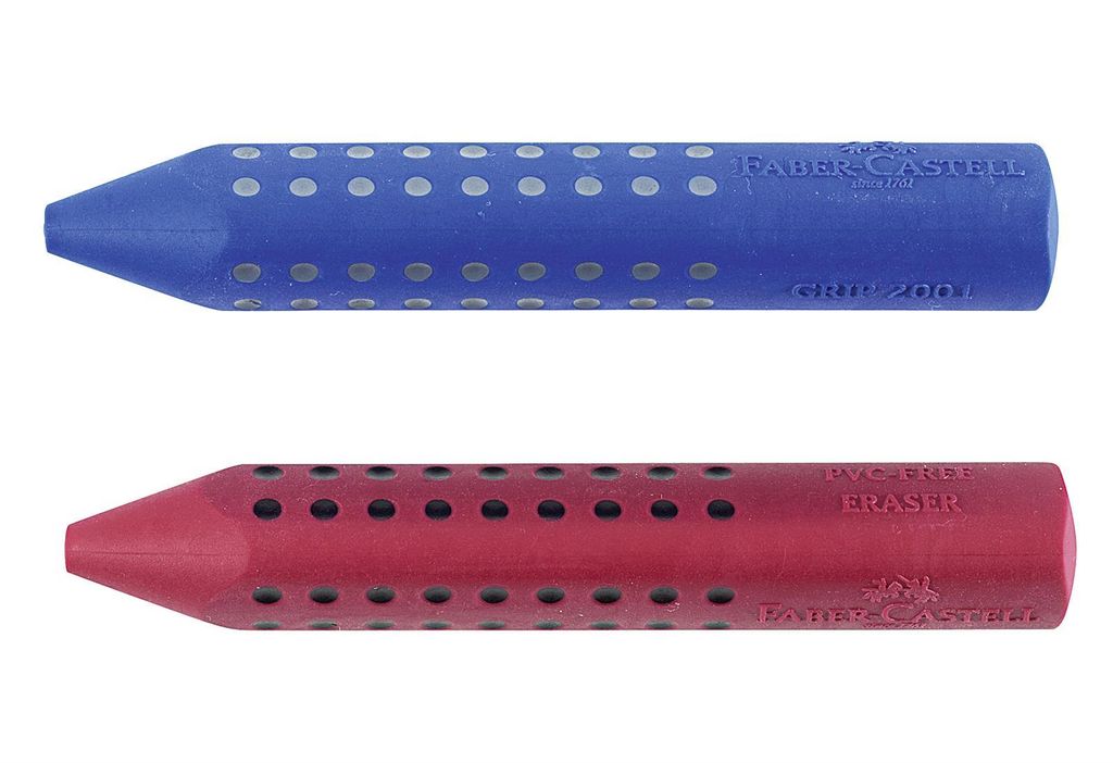 Trojhranná gumovací rukojeť Faber Castell 2001 v červené Obrázek produktu 