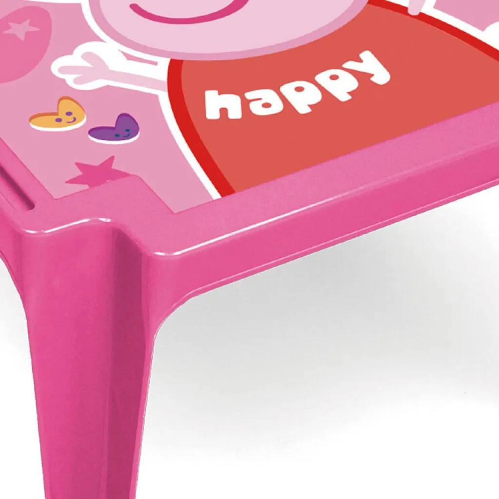 Table de jeux Peppa Pig pour dessiner et manger - Plastique durable