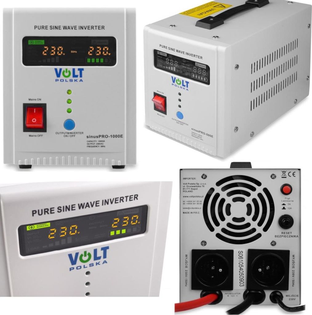 VOLT POLSKA SINUS PRO 1500 E 12/230V, Line-Interaktiv, 1,5 Produktbild 