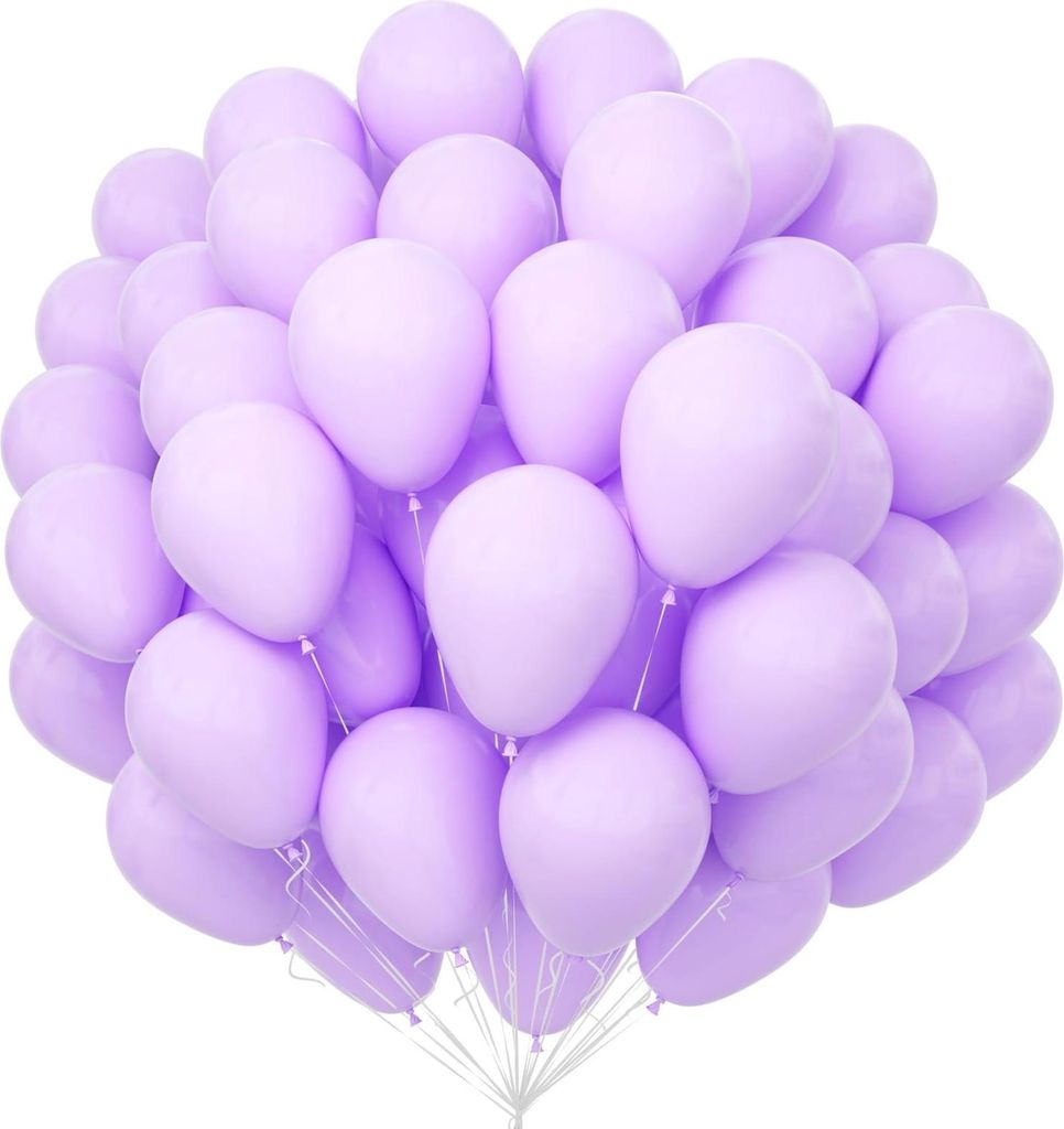Palloncini in lattice viola 30 cm 100 pezzi Qualità elio Immagine del prodotto 