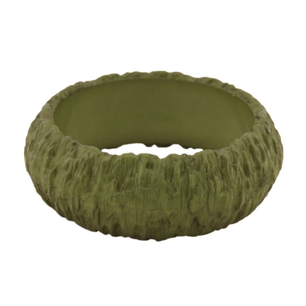 Armreif 87x28mm Borke oliv-grün Produktbild 