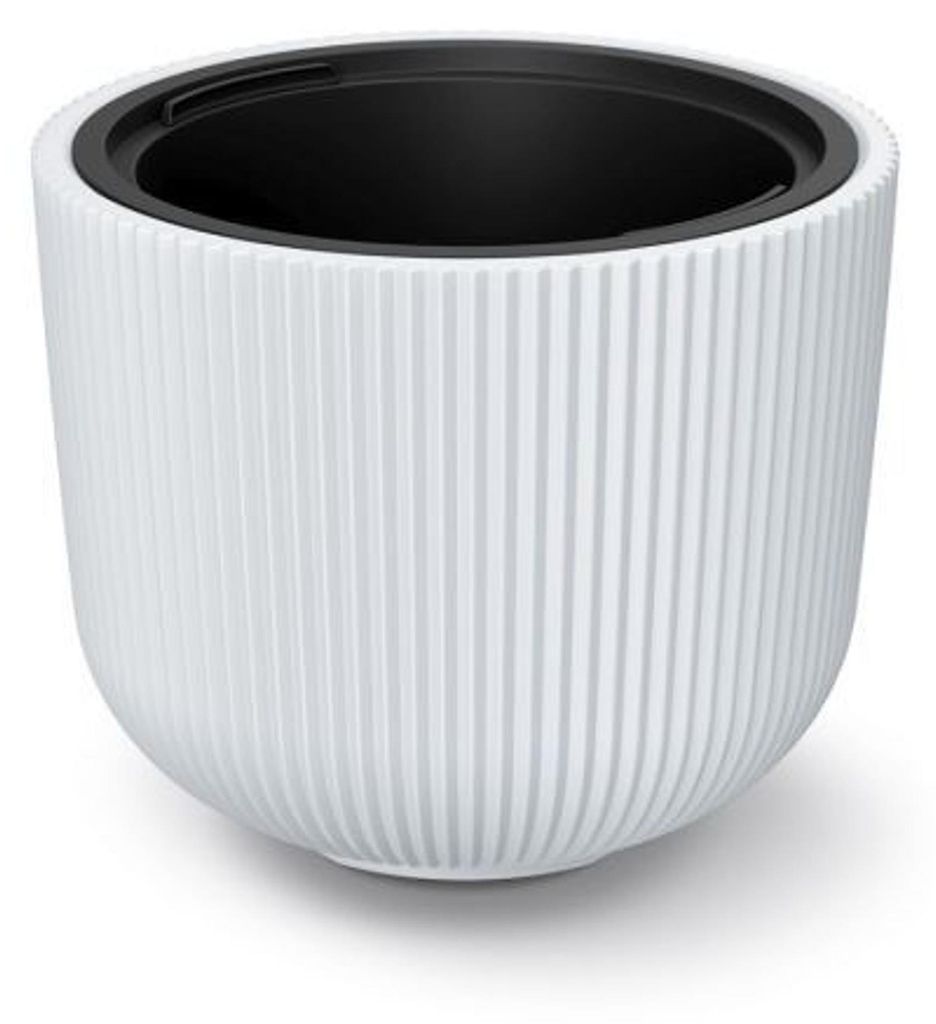 Prosperplast s.r.o. Vaso da fiori con inserto MILLY bianco Immagine del prodotto 