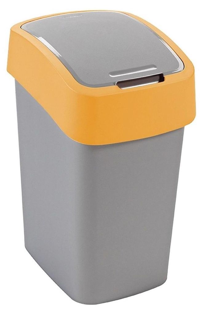 Curver Pacific Flip Bin 45L zilver/geel Produktbild 