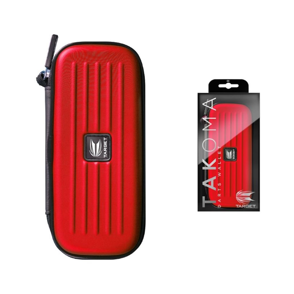 Target Darts Takoma Regular Dart-Etui Rot - EVA Material für 3 Darts - 18x8,5x5cm