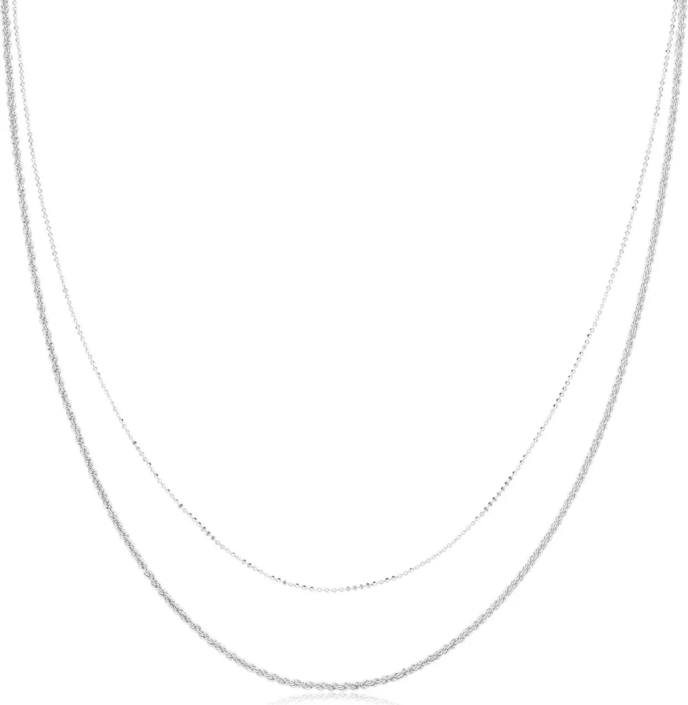 Collier Chic en Argent 925 pour Femme - Idéal Soirée et Bureau 51cm