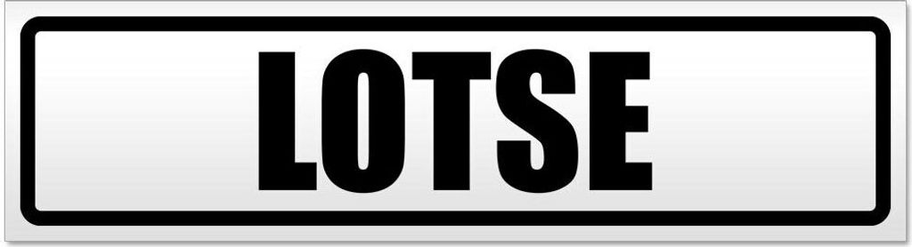 Kiwistar LOTSE Magnetschild Schild magnetisch - 60cm Schwarz - Magnetfolie für Auto PKW Kfz