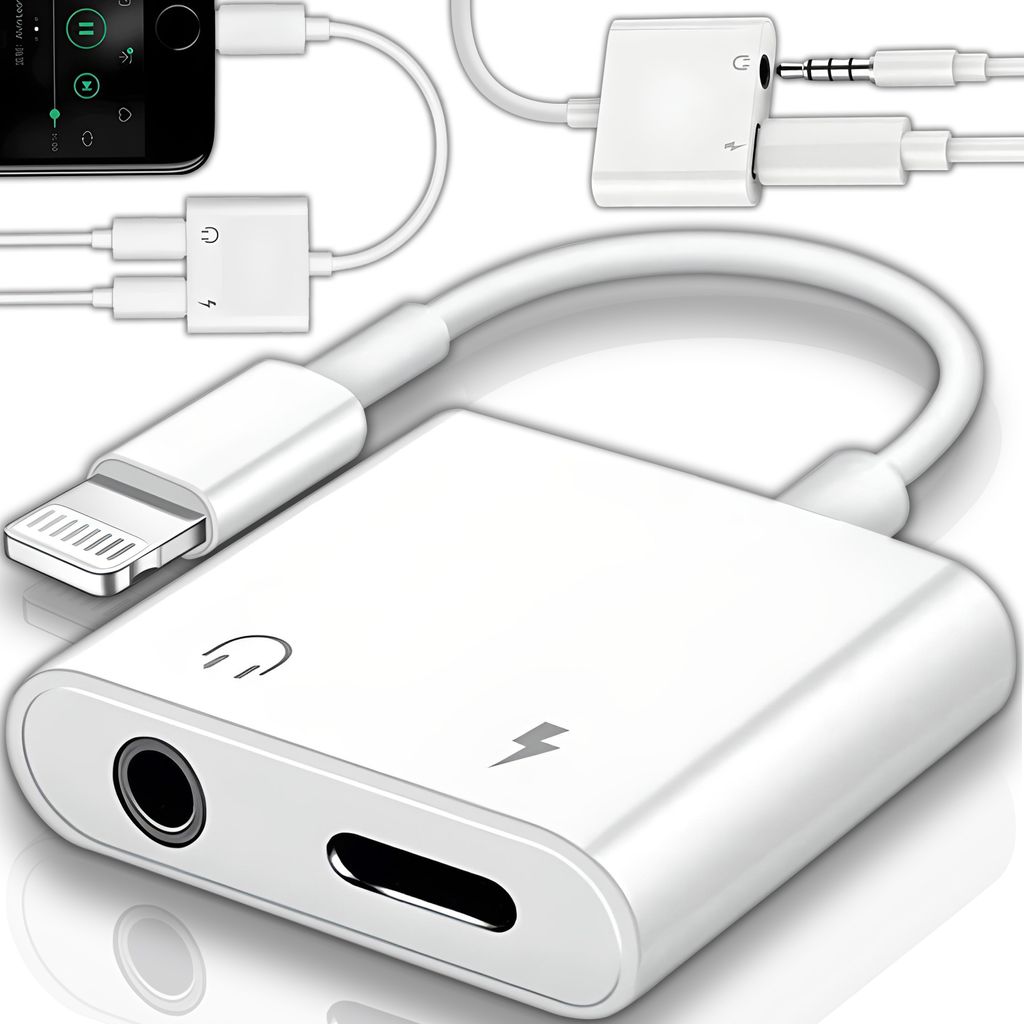 Aux Kabel für iPhone 2 in 1 aux Kabel für Auto 3,5mm aux Adapter