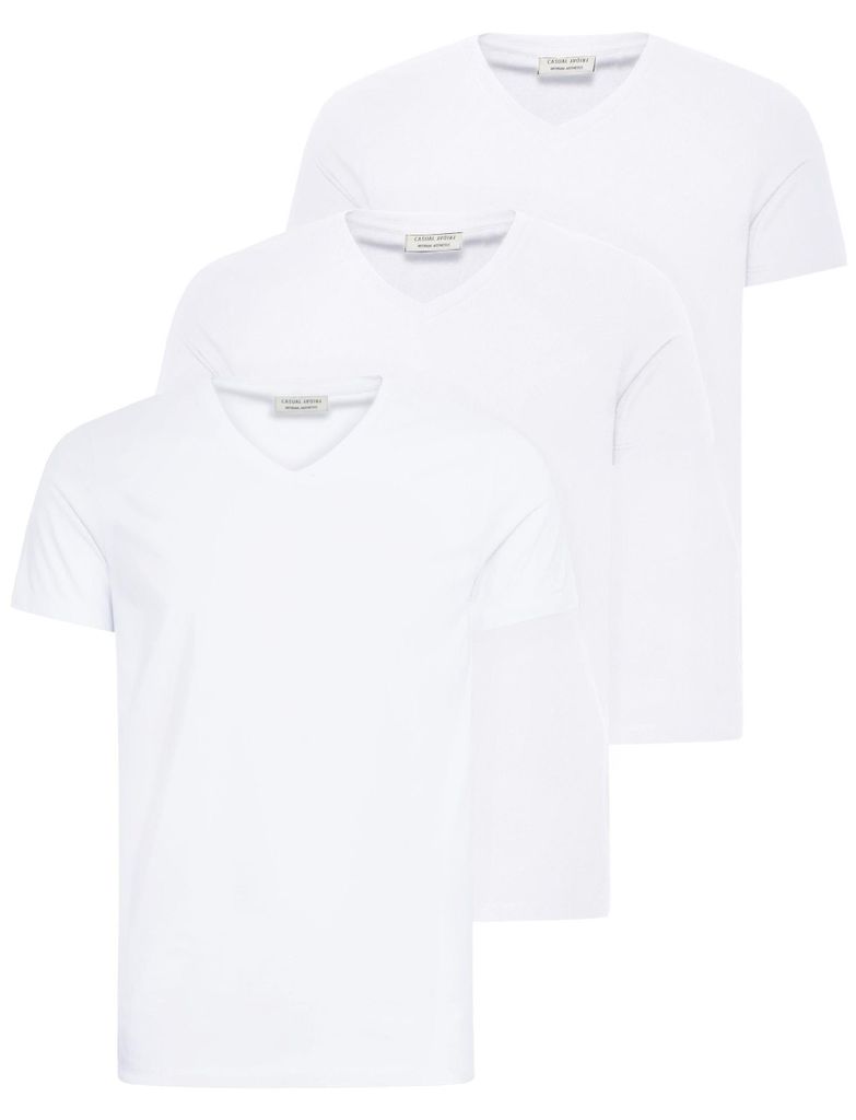 Casual Friday CFLINCOLN Herren T-Shirt Kurzarm Shirt Baumwollmischung Slim Fit
