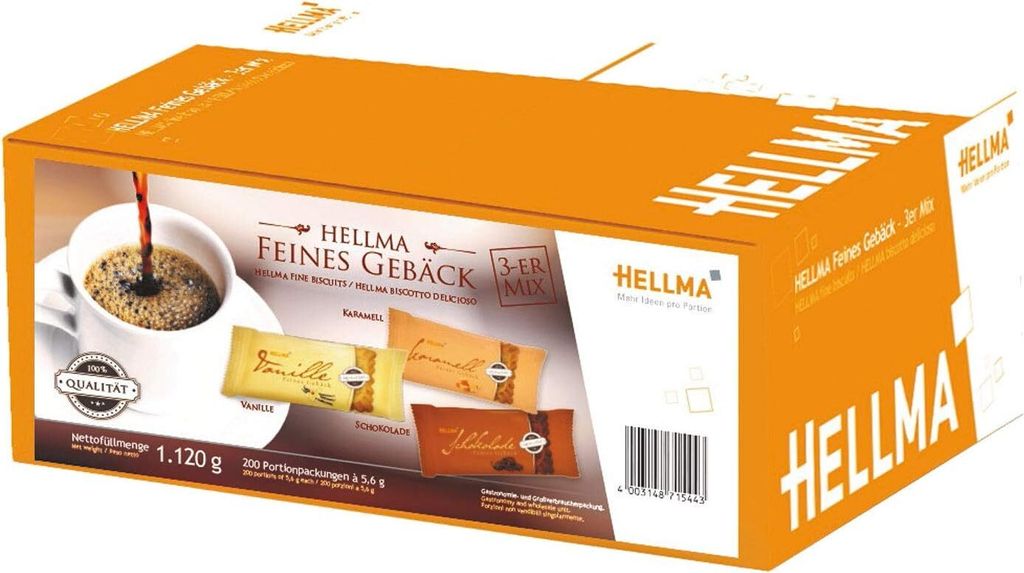 Hellma Kekse Feines Gebäck 3er Mix Karamell, Vanille, Produktbild 