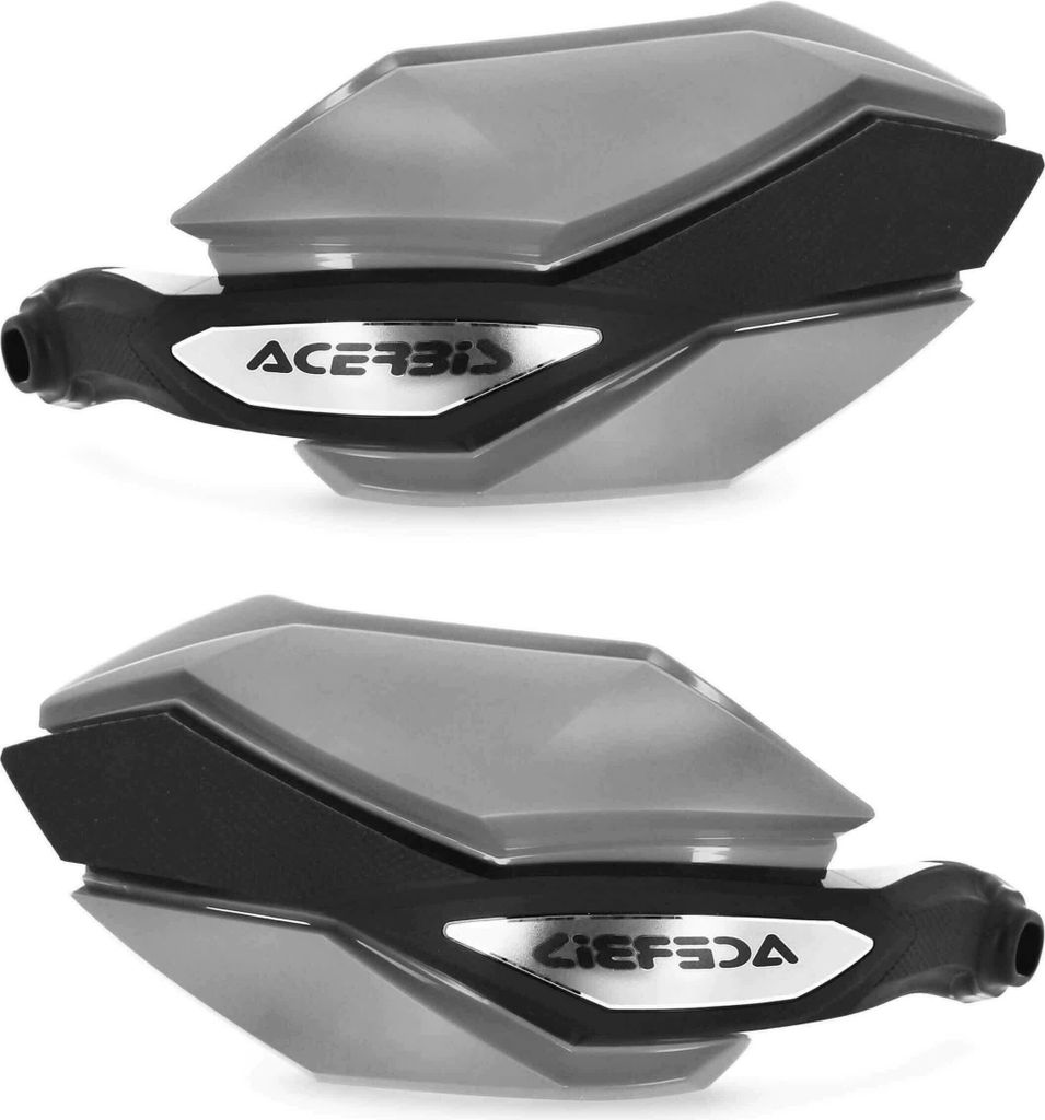 Geschlossene ACERBIS Handprotektoren Grau/Schwarz Argon für MV Augusta/Voge/Yamaha